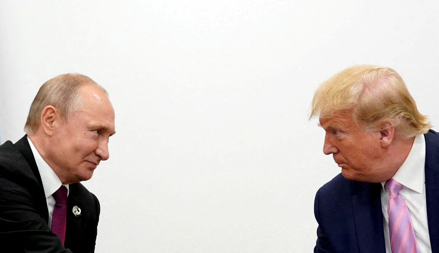 USA president Donald Trump oma esimesel ametiajal kohtumas Venemaa autoritaarse liidri Vladimir Putiniga Jaapanis 2019. aastal.