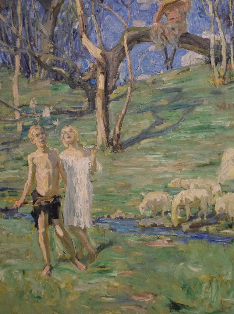 Janis Rozentāls “Pavasaris”, 1909-1911, audekls, 98x67 cm