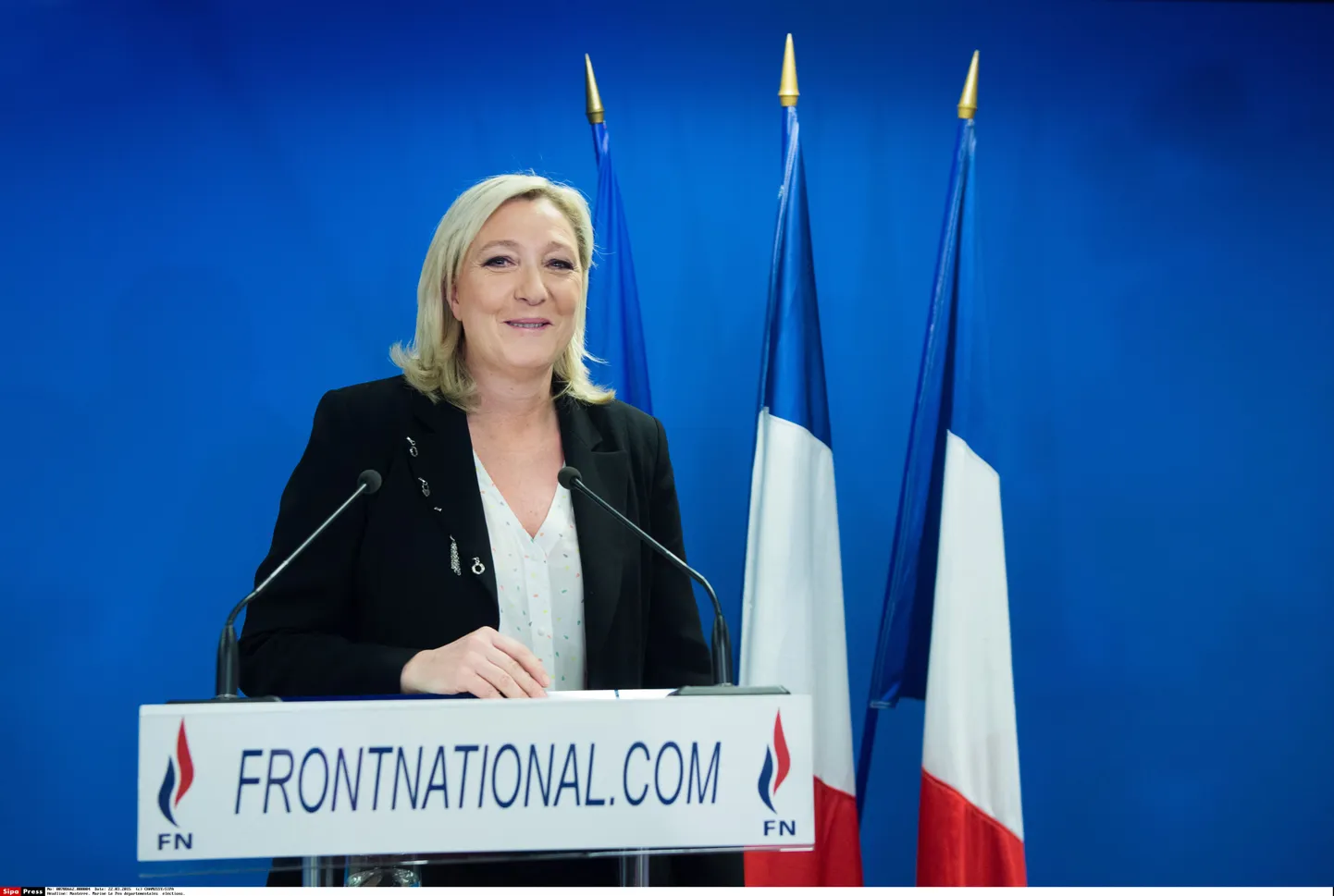 Prantsuse paremäärmusliku Rahvusrinde juht Marine Le Pen