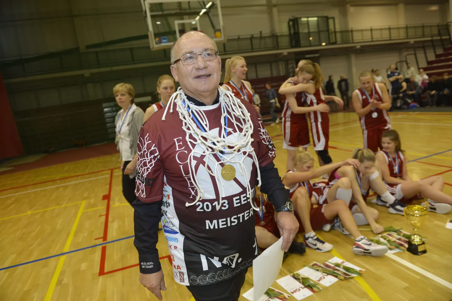 Jaanus Levkoi Eclexi naiskonna peatreenerina pärast Eesti meistriliiga finaali.