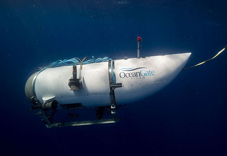 Подводная лодка «Титан», взорвавшаяся в Северной Атлантике во время экспедиции по осмотру затонувшего «Титаника».