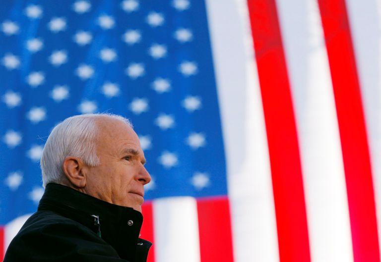 McCain kõneleb kampaaniaüritusel 2008. aastal.
