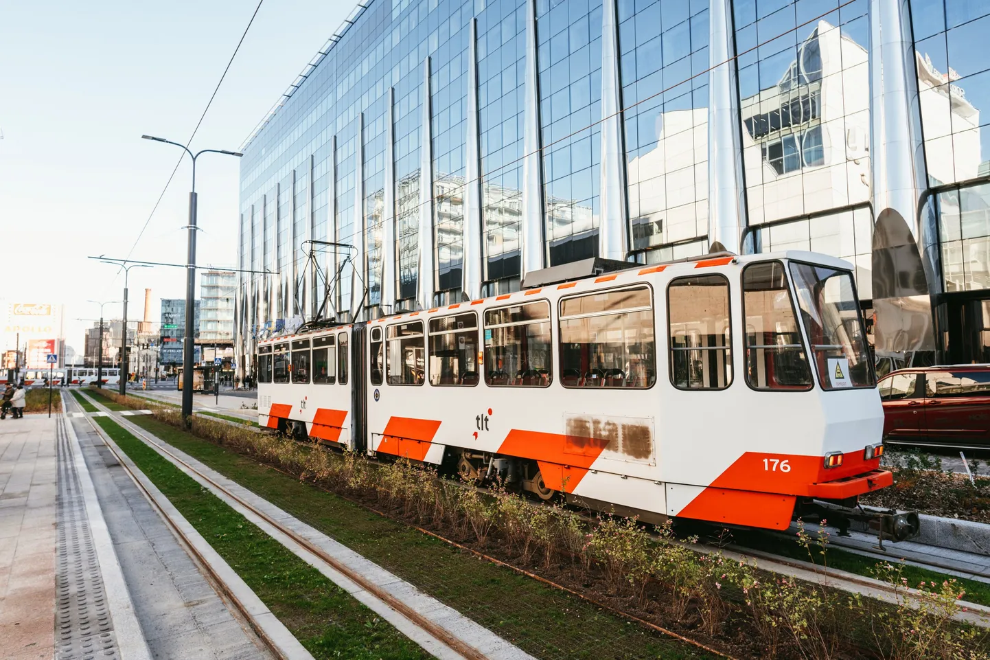 Vanasadama trammitee testsõit Laikmaa tänaval.