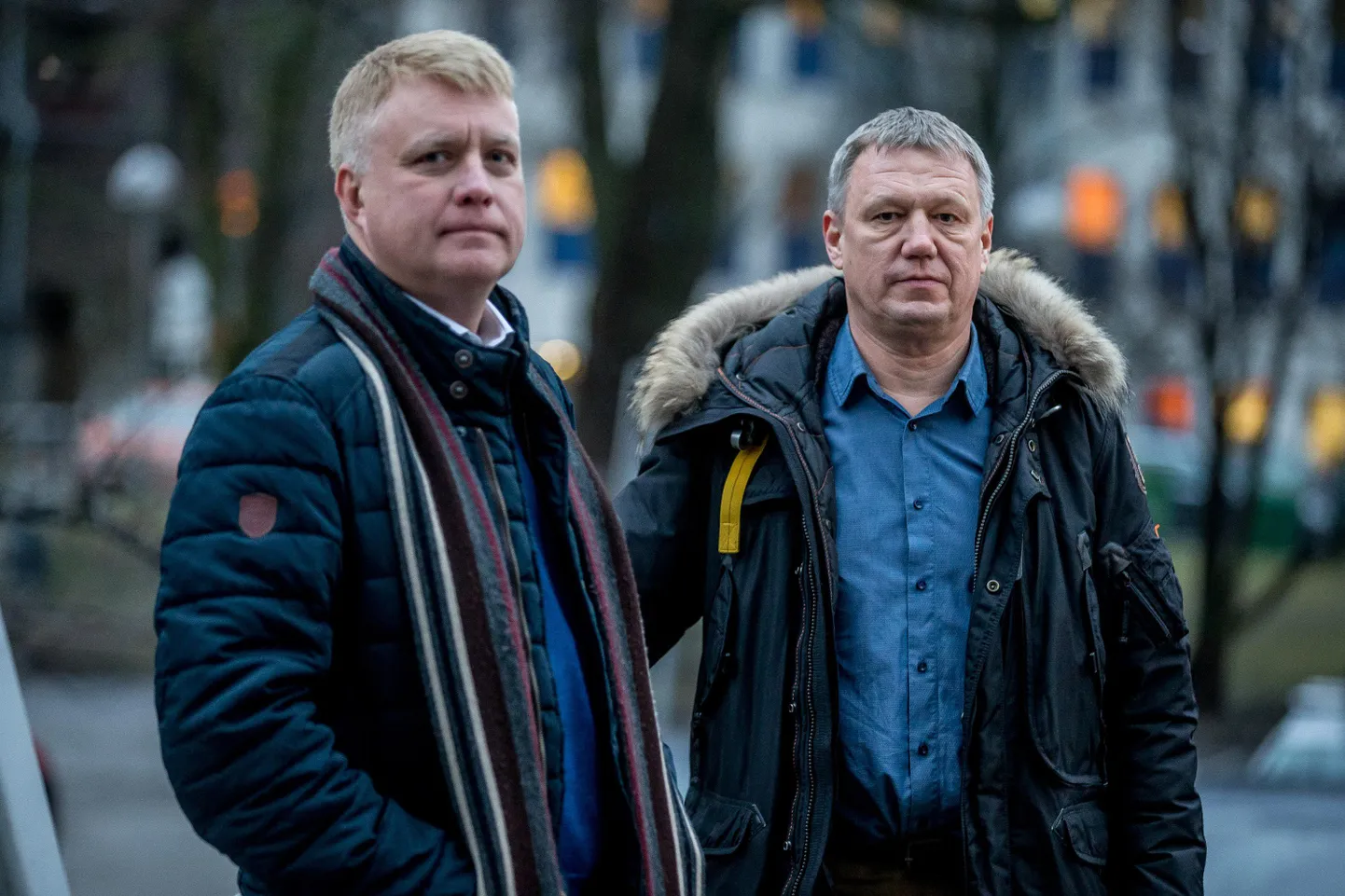 Teet Soorm (vasakul) ja Mati Tuvi on saanud kahtlustuse tööandjalt suure summa omastamises ning rahapesus. Pilt on tehtud eelmise aasta detsembris.