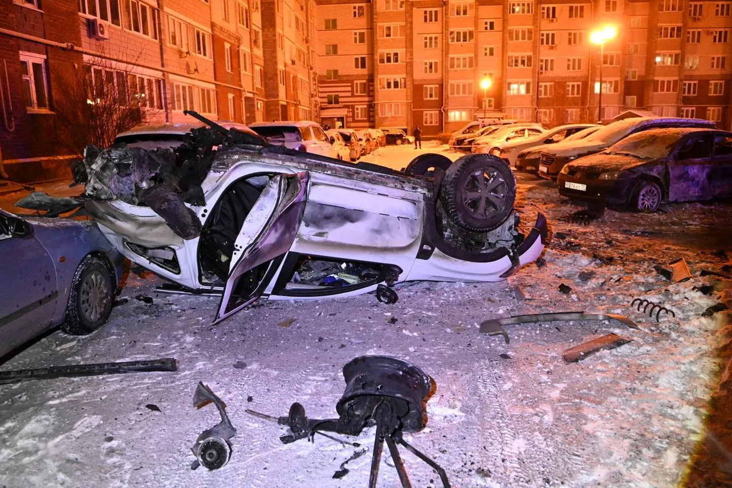 Ukrainlaste viimane õhurünnak Belgorodile. Foto avaldatud 5. jaanuaril 2023.