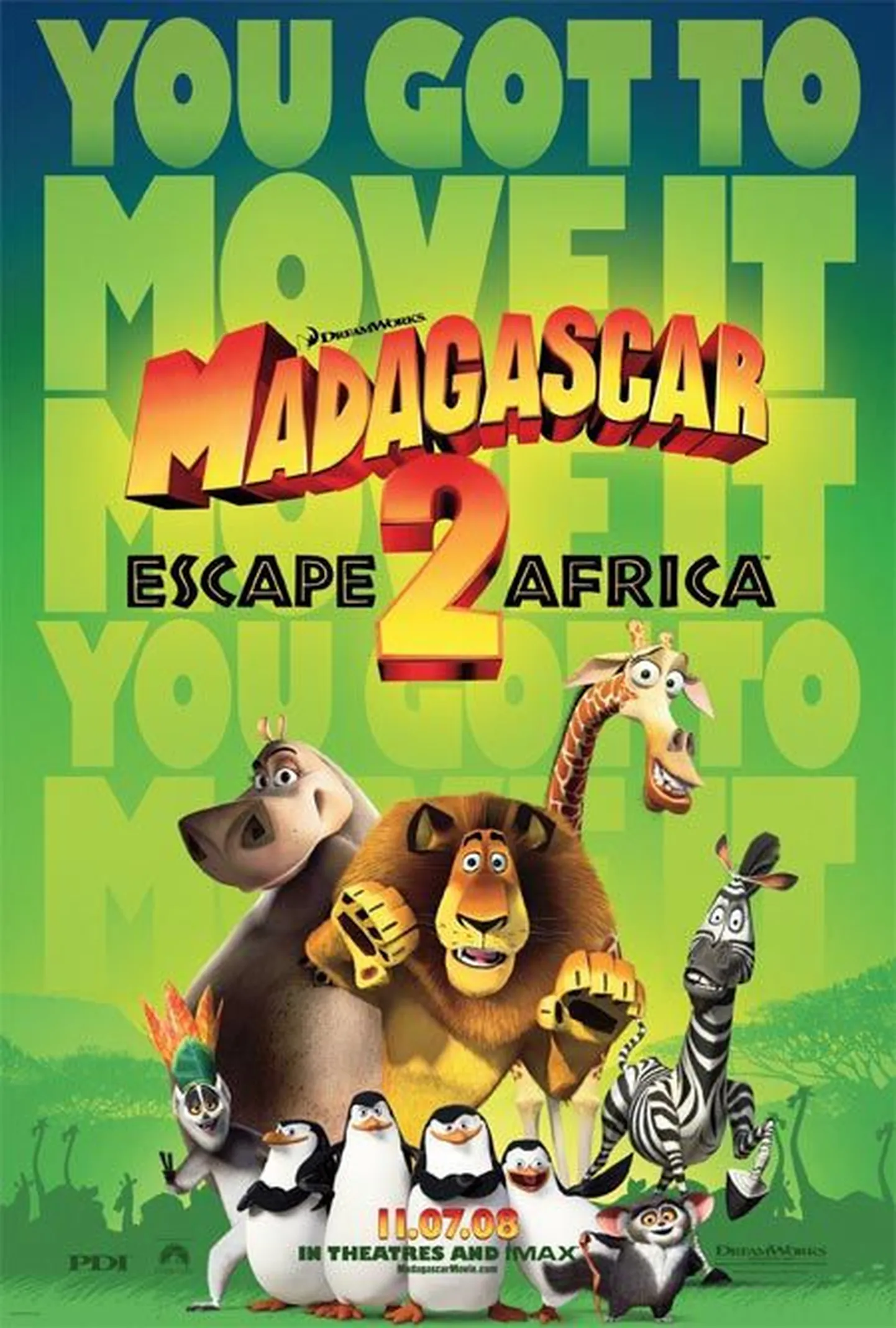 Lustiline animafilm Madagaskar 2.
