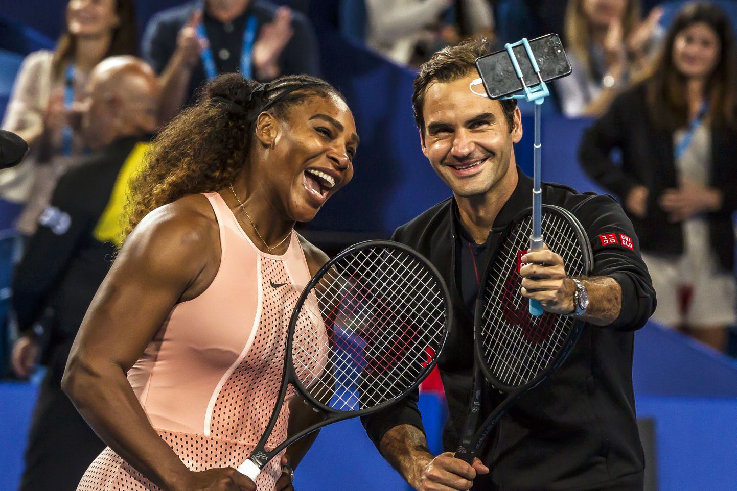 Serena Williams ja Roger Federer.