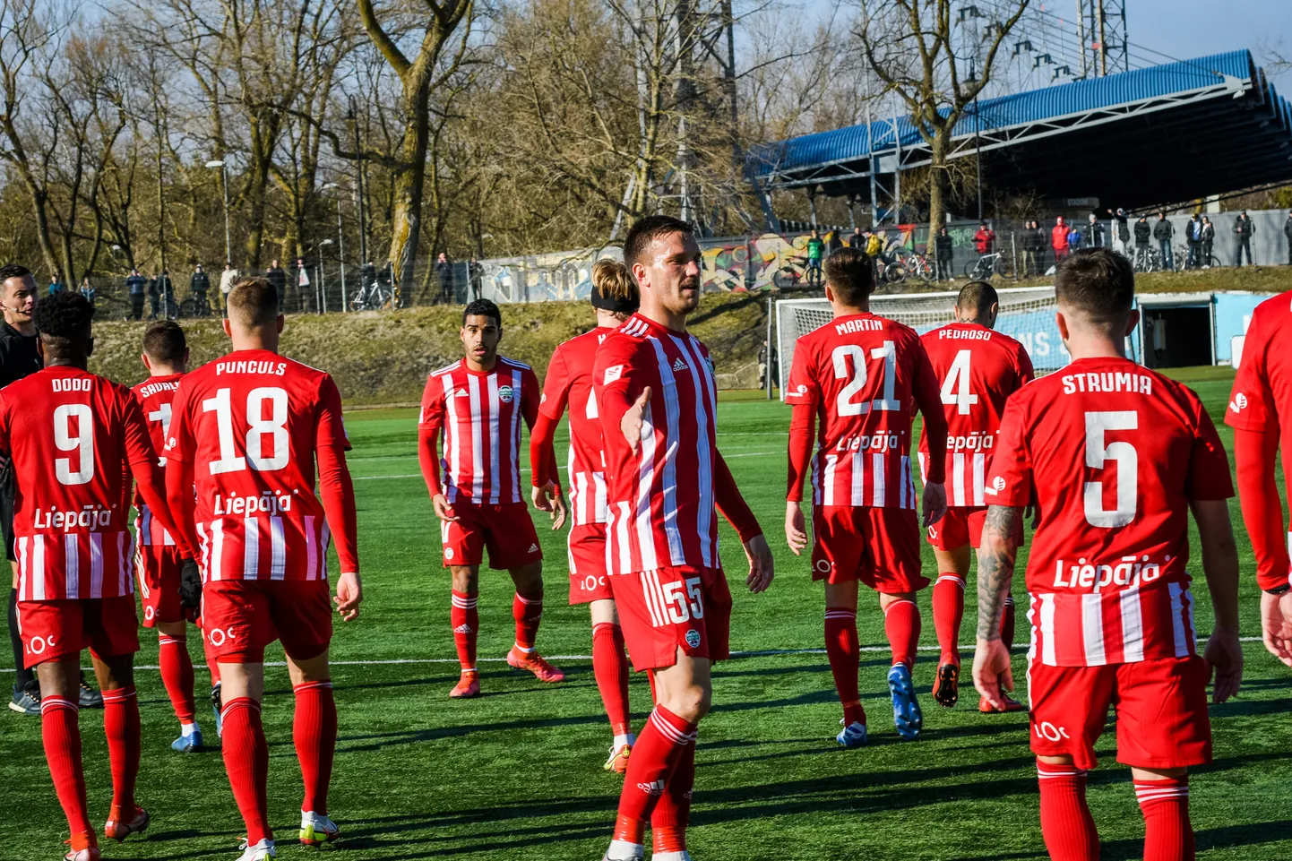 "Liepājas" futbolisti.