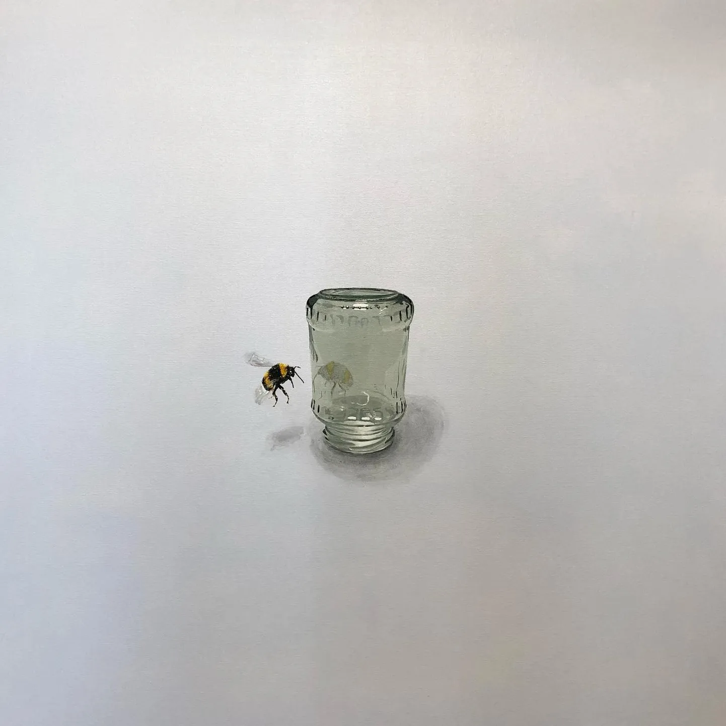 “Sees ja väljas” Autor Henrik Hürden. Akrüülmaal lõuendil, 90x90cm.