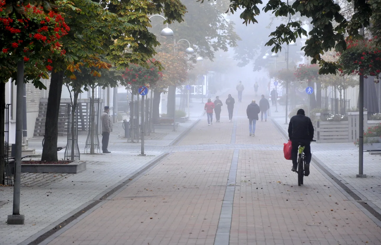 Rudens rīts Daugavpilī. Ilustratīvs foto