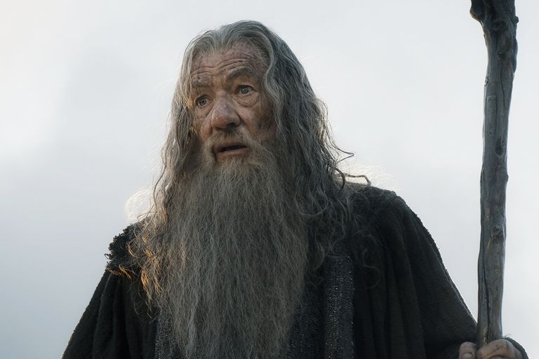 Ian McKellen Gandalfina filmis «Kääbik: viie väe lahing» (The Hobbit: The Battle of the Five Armies)
