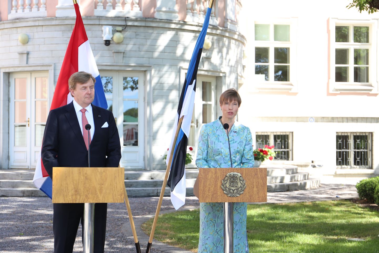 Президент Эстонии Керсти Кальюлайд и король Нидерландов Виллем-Александр.