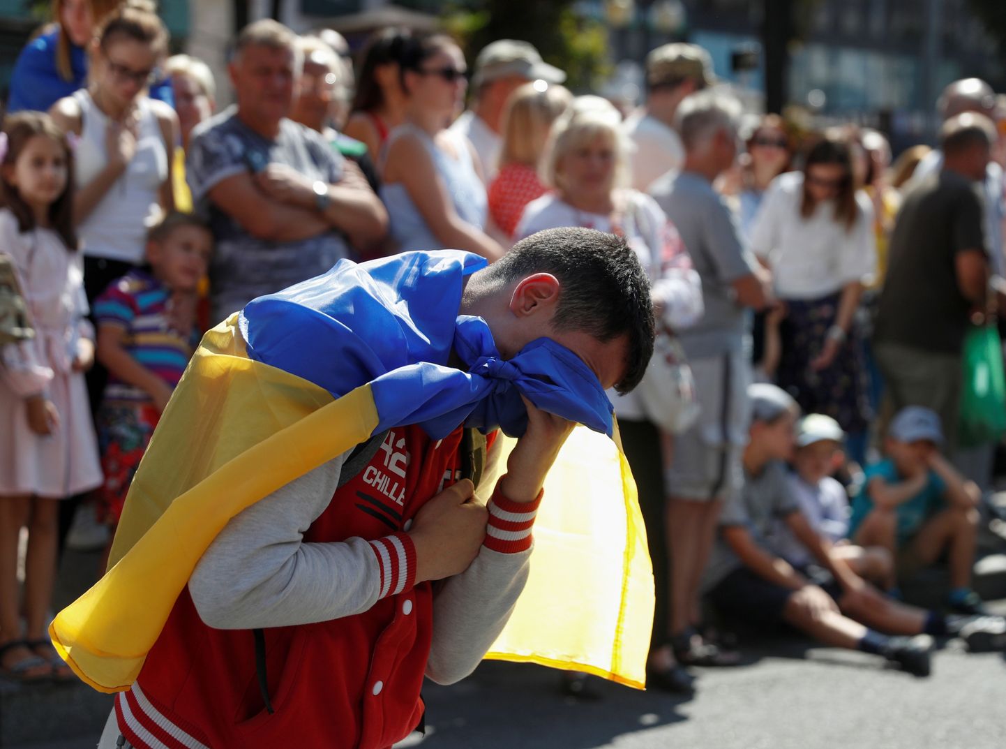 Kijevā notiek neoficiāla Neatkarības dienas "parāde"