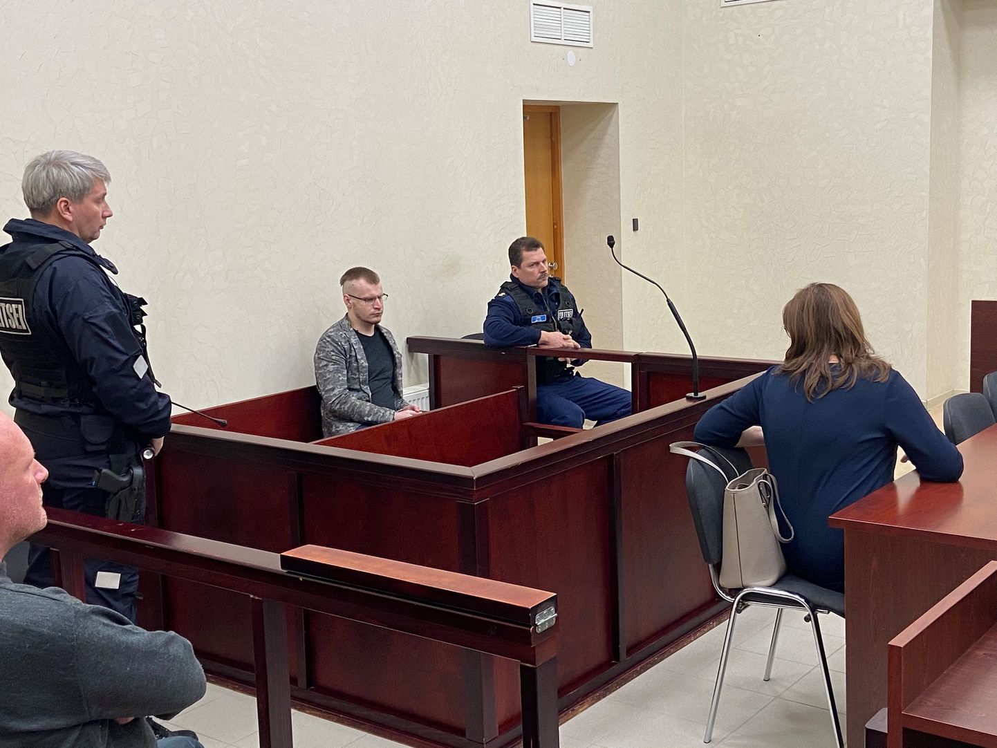 Эдвард Мель на скамье подсудимых перед оглашением приговора 7 января.