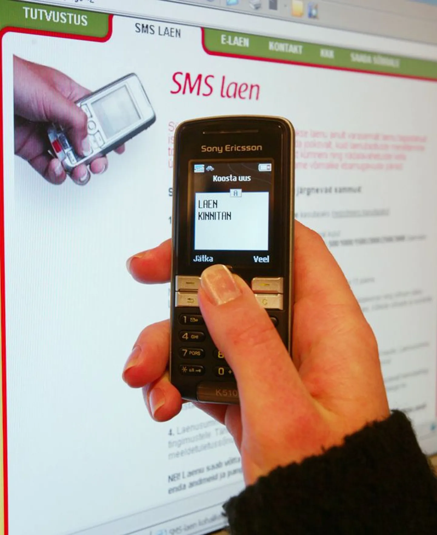 SMS-laen laekub arvele mõne hetkega, kuid see tuleb ka kiiresti tagastada.