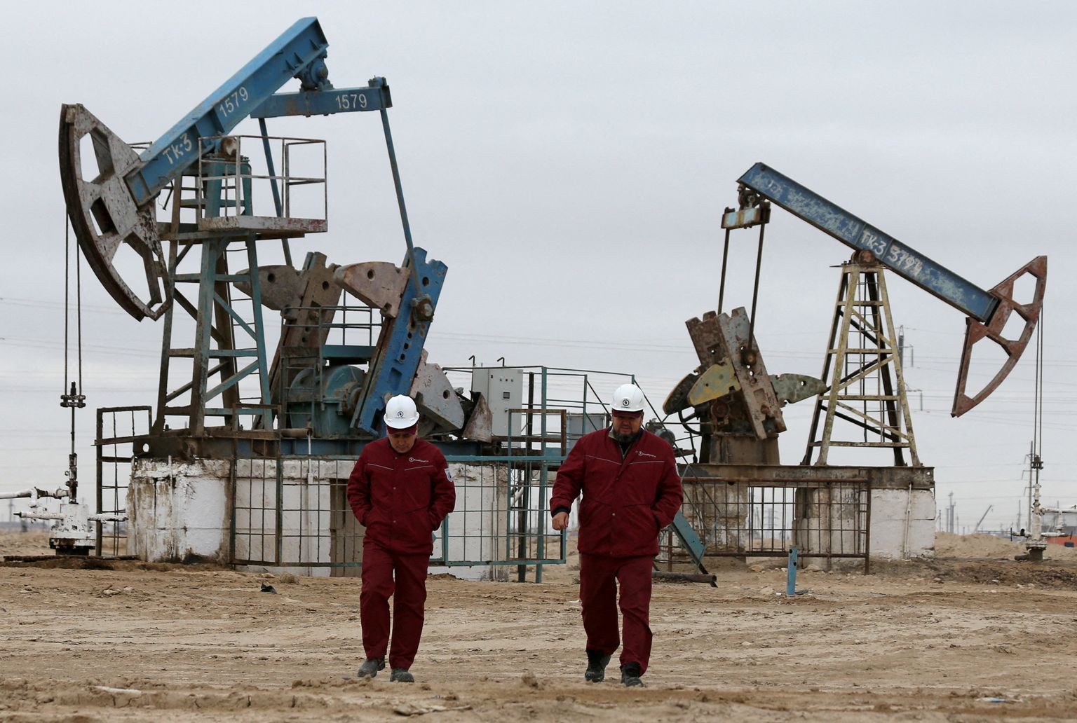 Uzeni nafta- ja gaasimaardla Mangistau piirkonnas Kasahstanis