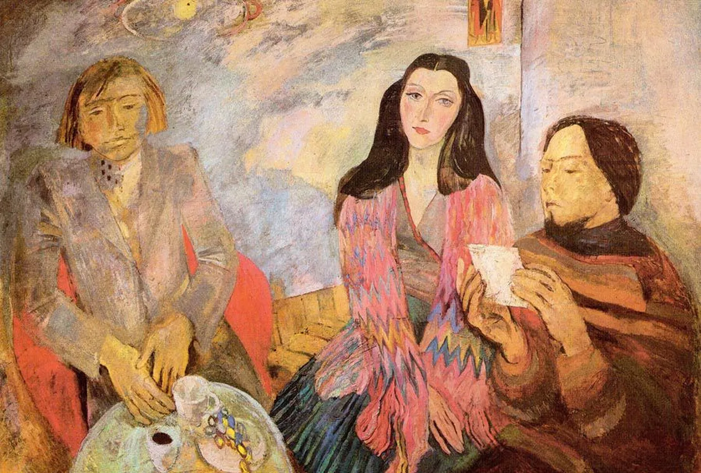 Et kummitused ei taha hästi fotodele jääda, pani toimetuse kunstnik Bonifatiuse gildi maja kummitused paberile pintsli abil.