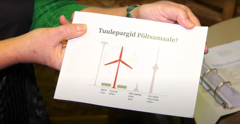 Põltsamaa rahvas protestib tuulikute vastu.
