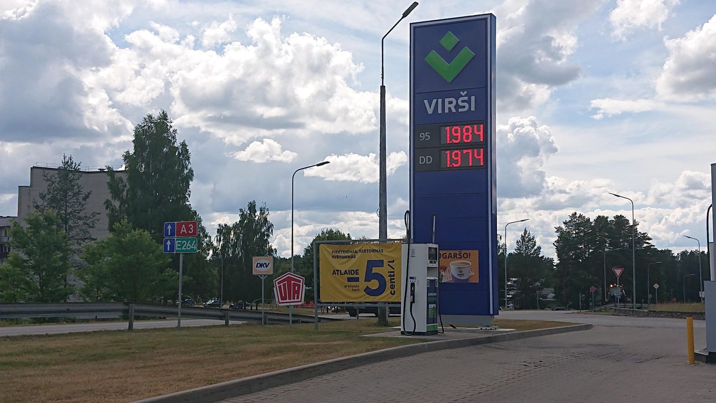 Kütusehinnad Valka tanklas 11. juulil
