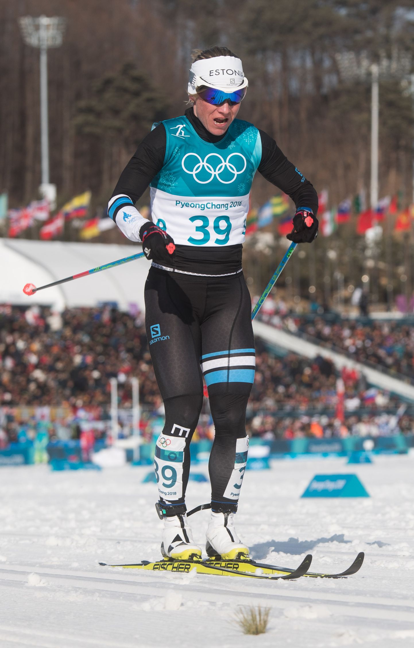 Tatjana Mannima tegi Pyeongchangi olümpial elu sõidu.