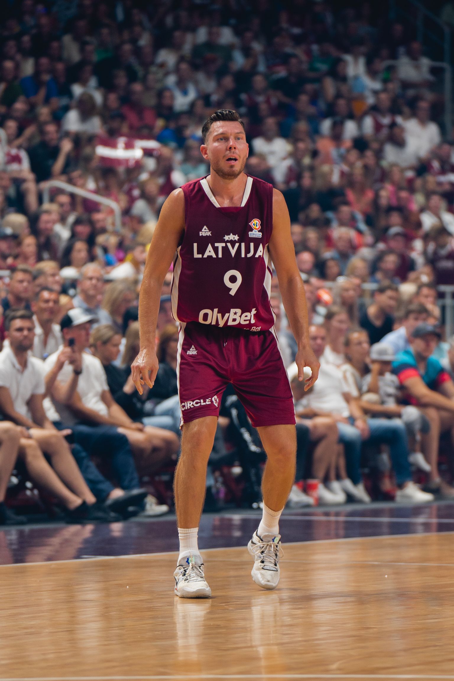 Latvijas basketbola izlases kapteinis Dairis Bertāns