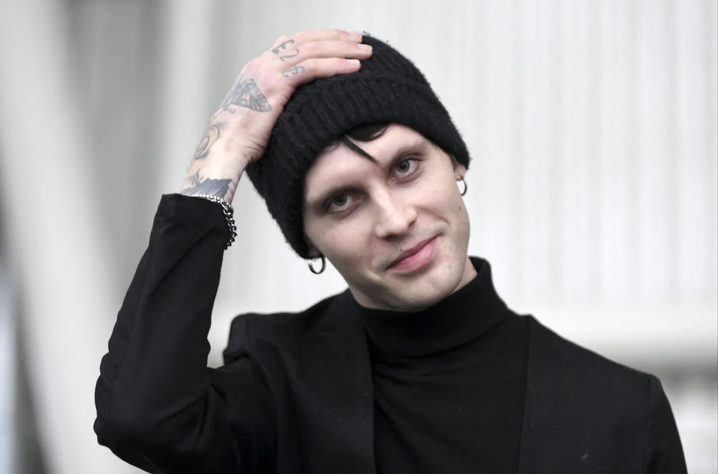 Soome kirjanik Miki Liukkonen 2019. aasta oktoobris Helsingi raamatulaadal.