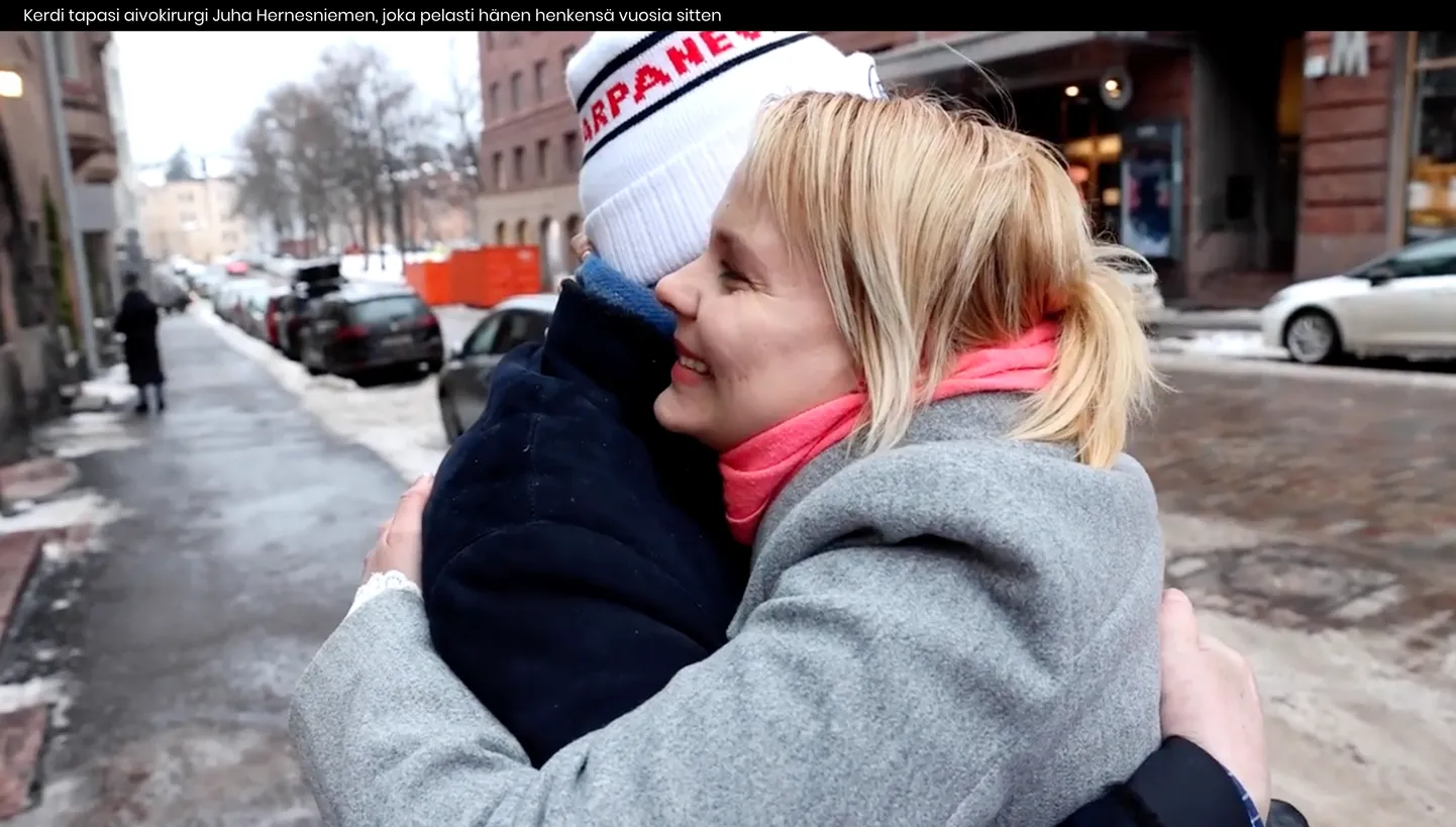 «Väga tore oli näha inimest, kes on minu elu päästnud.»