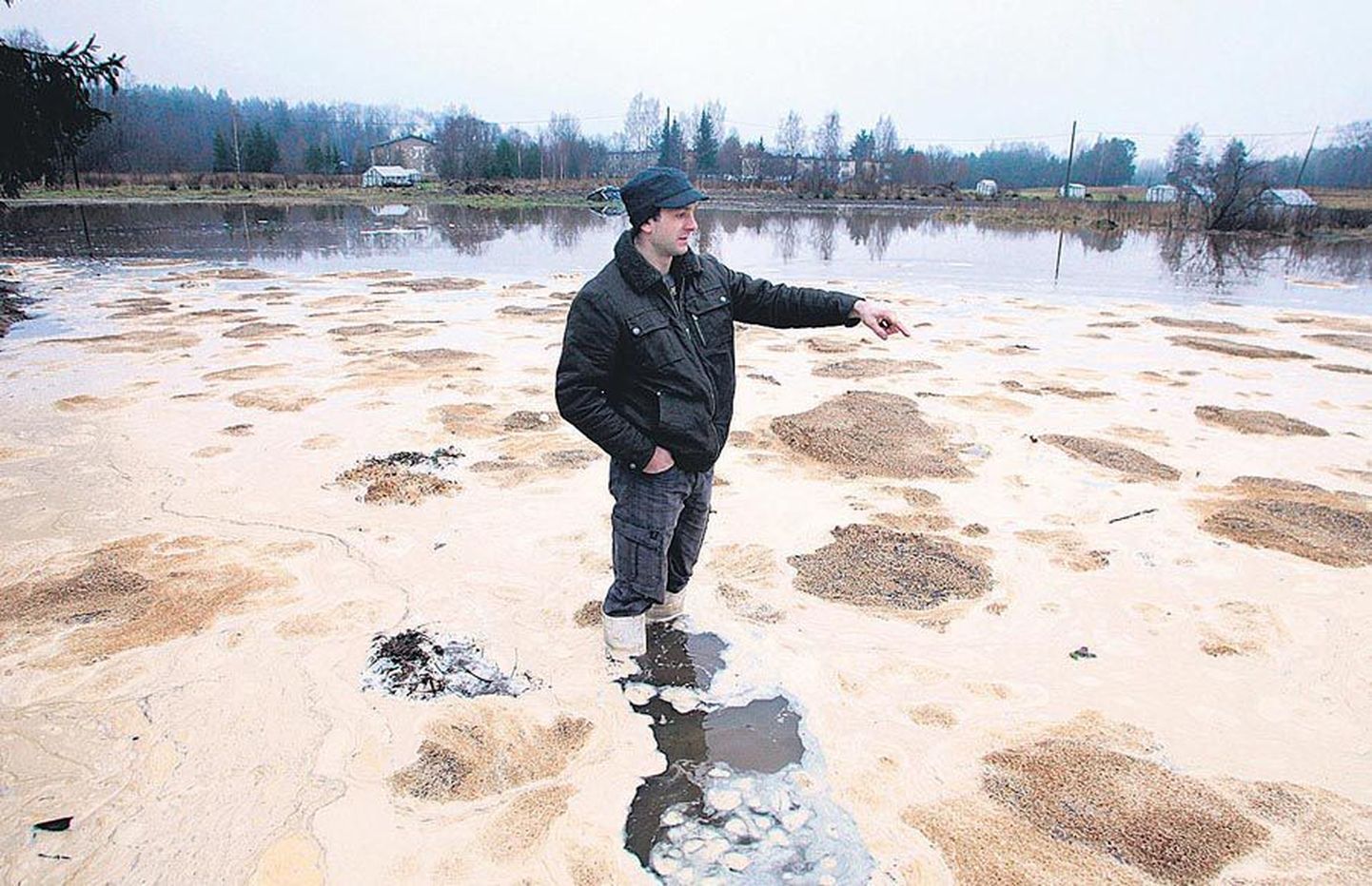 Saarepeedi elanik Peeter Putnik tunnistab jõuluimet: soovitud järv sai äkisti valmis.