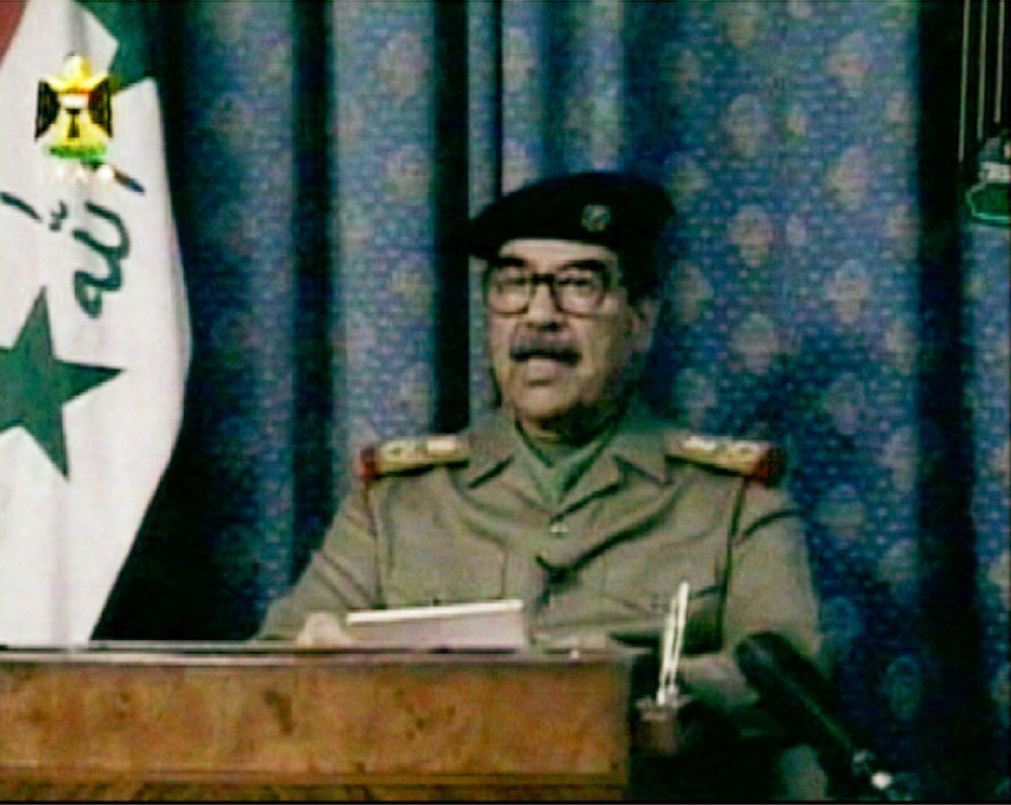 Saddam Hussein veidi enne oma kukutamist 2003. aasta kevadel.