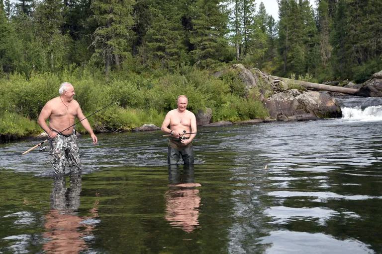 Виктор Зимин и Владимир Путин, 2017 год