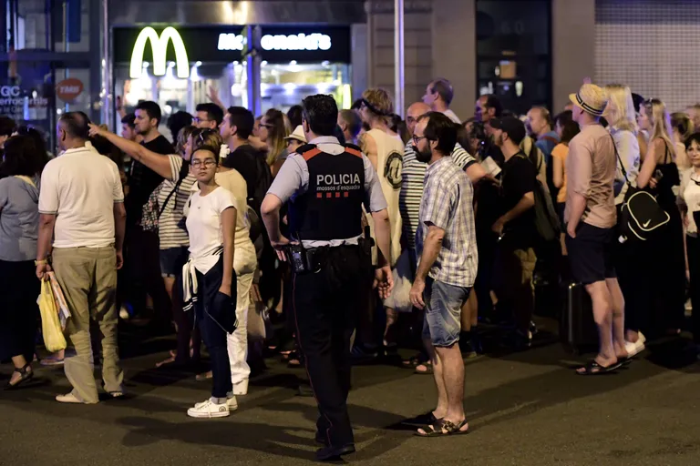 Barcelona La Rambla pärast terrorirünnakut