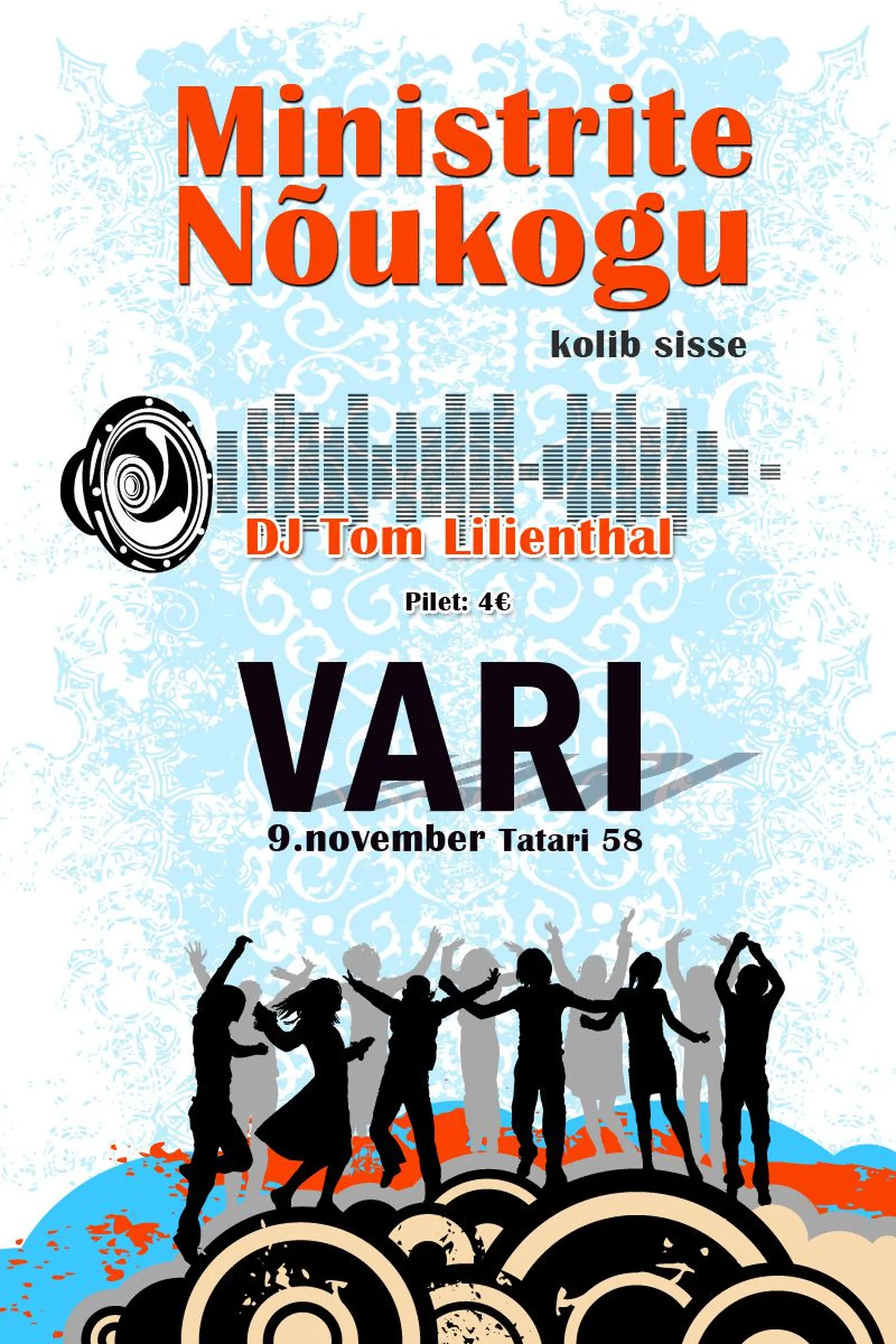 Ministrite Nõukogu kolib sisse!
Tatari 58 asuv VARI avab sellel reedel esmakordselt uksed!