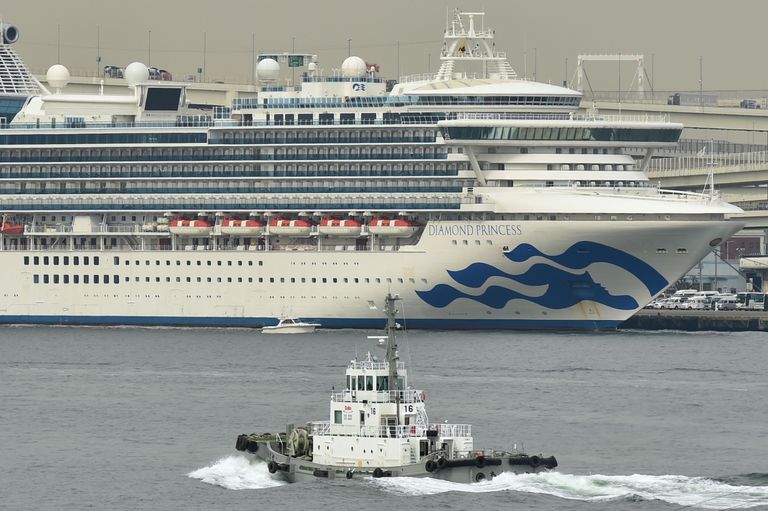 Kruiisilaev Diamond Princess oli kaks nädalat Jaapani Yokohama sadamas uue koroonaviiruse COVID-19 tõttu karantiinis.