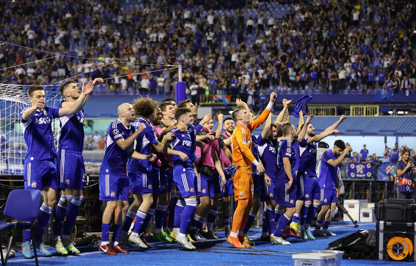 Zagrebas "Dinamo" futbolisti līksmo