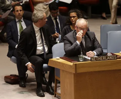 Hollandi välisminister Frans Timmermans ÜRO julgeolekunõukogus