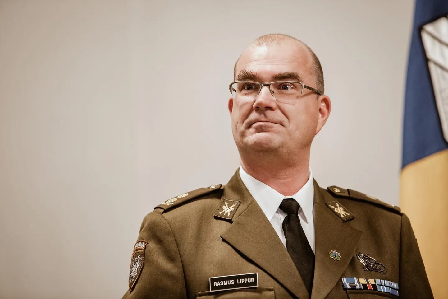 Kaitseliidu Pärnumaa maleva pealik kolonelleitnant Rasmus Lippur.