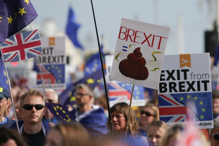 Brexiti-vastased meeleavaldused Suurbritannias. Foto: DANIEL LEAL-OLIVAS/AFP/Scanpix