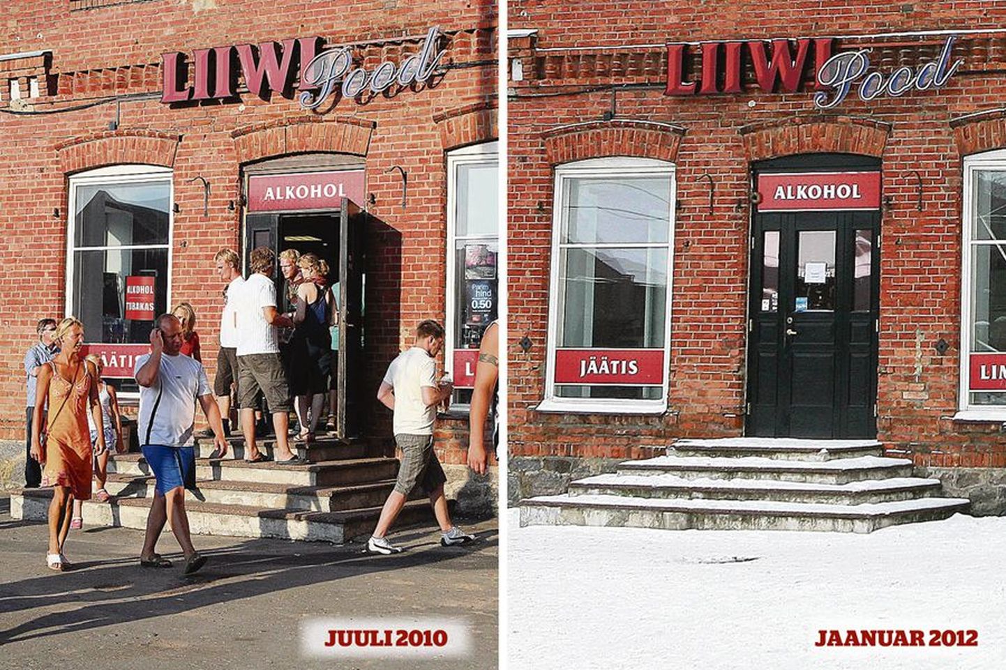 Sel ajal kui Liiwi pood veel töötas, muutus see neljal juulilõpu päeval Eesti üheks suuremaks alkoholikaupluseks. Ülejäänud ajal aastast äri kiratses ning tänavu pandi pood kinni.