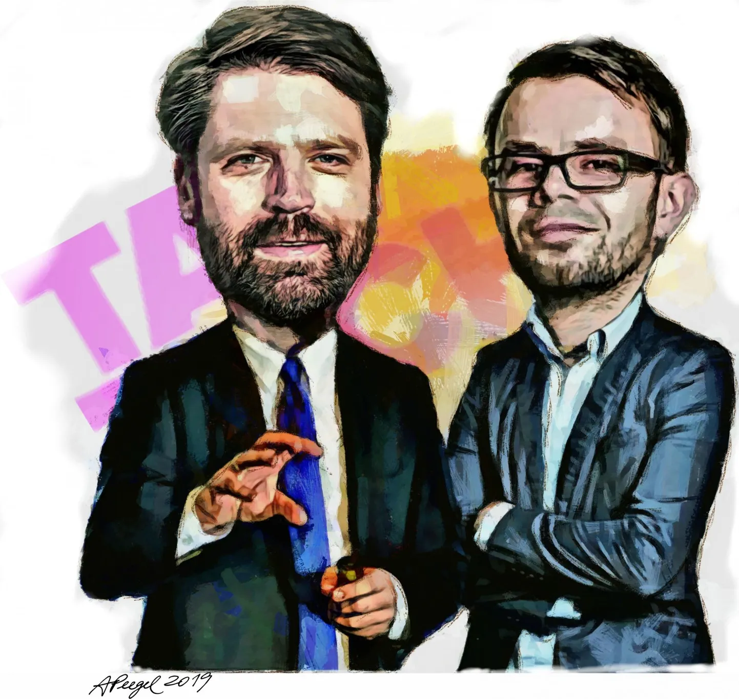 Robert Krimmer ja Erkki Karo.