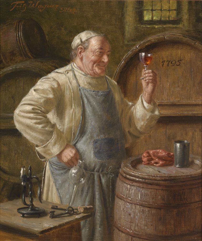 Fritz Wagneri (1896 - 1939) maal «Üks hea väike sõõm»