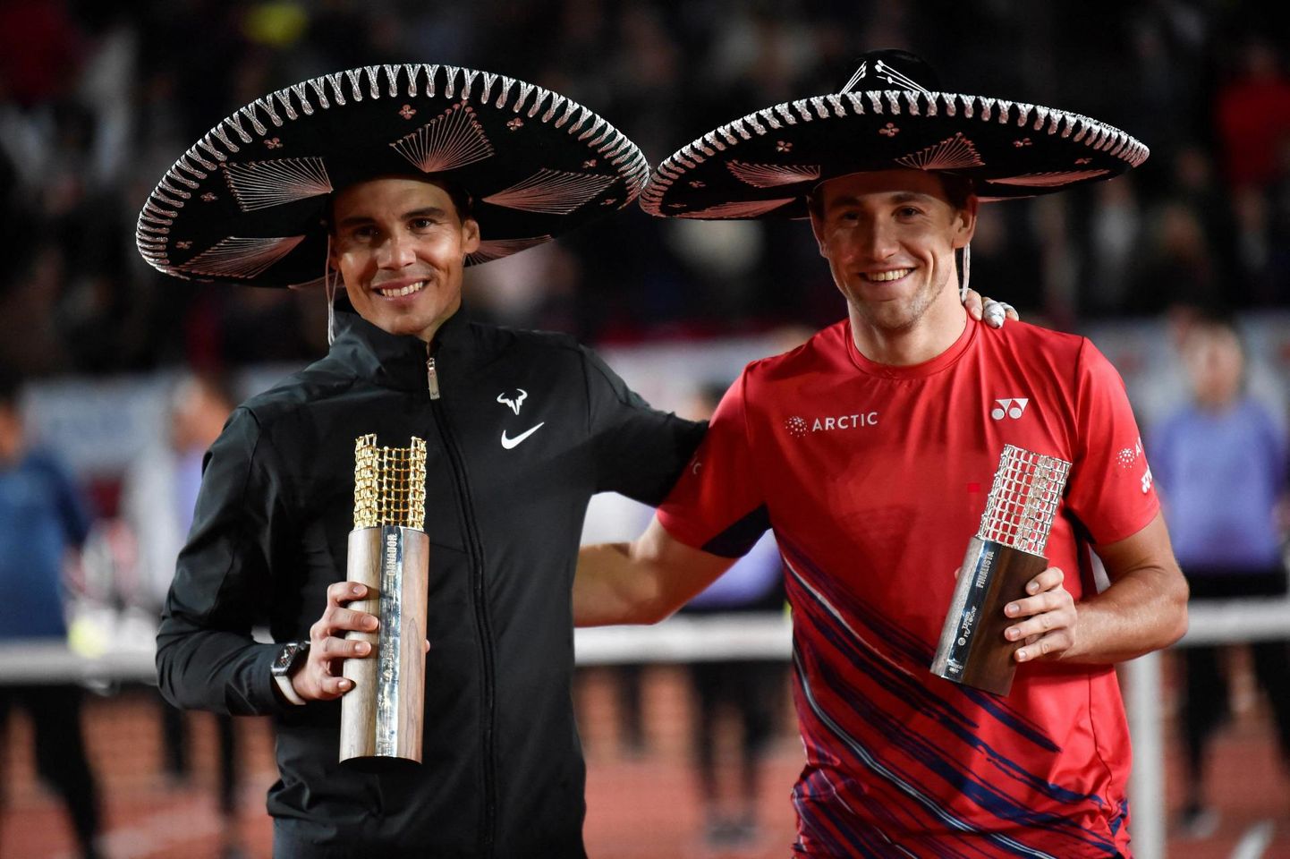 Rafael Nadal (vasakul) ja Casper Ruud.