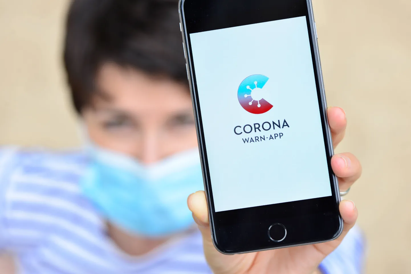 Saksamaal kasutatav rakendus Corona Warn. Foto on illustratiivne.