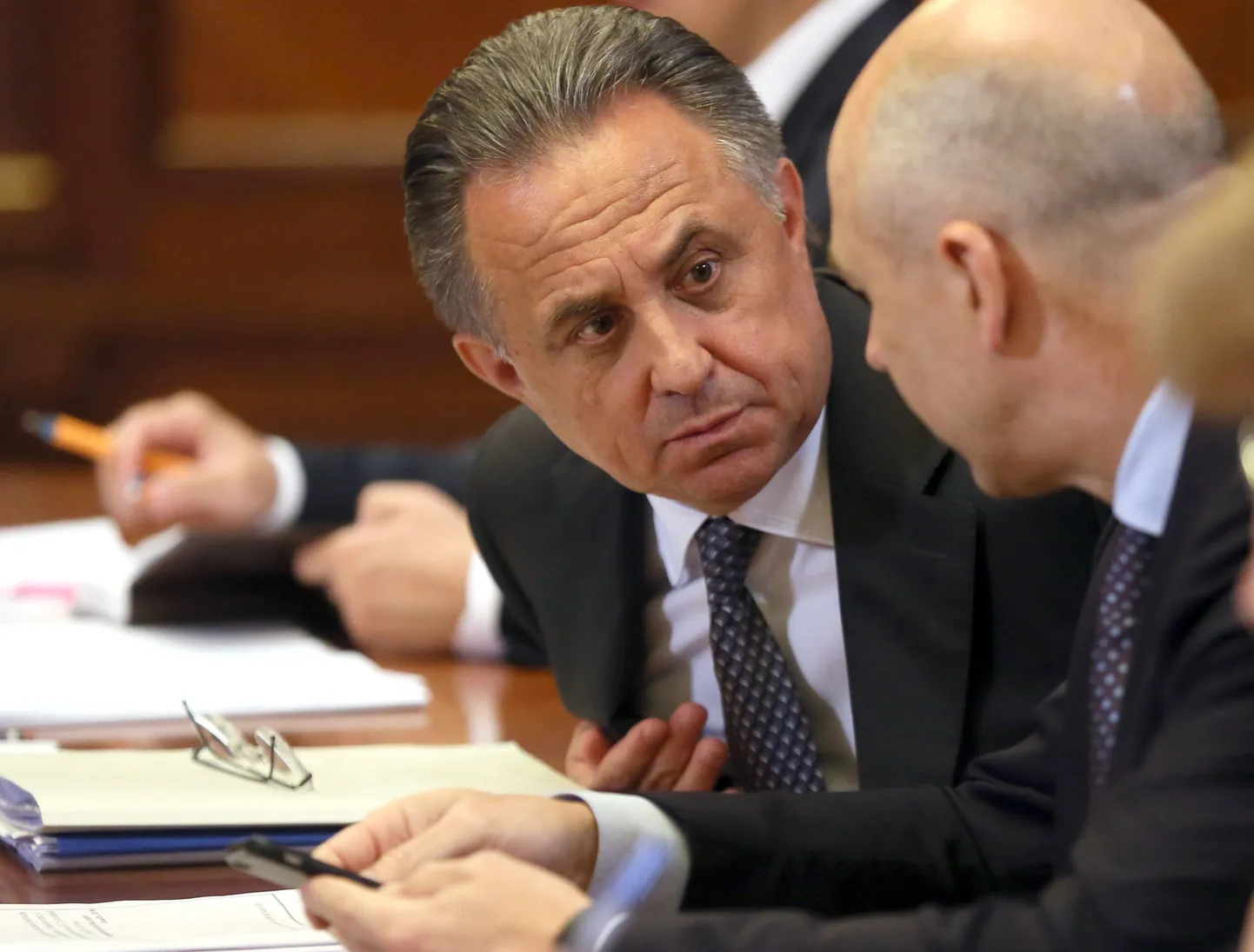 Venemaa spordiminister Vitali Mutko (vasakul).