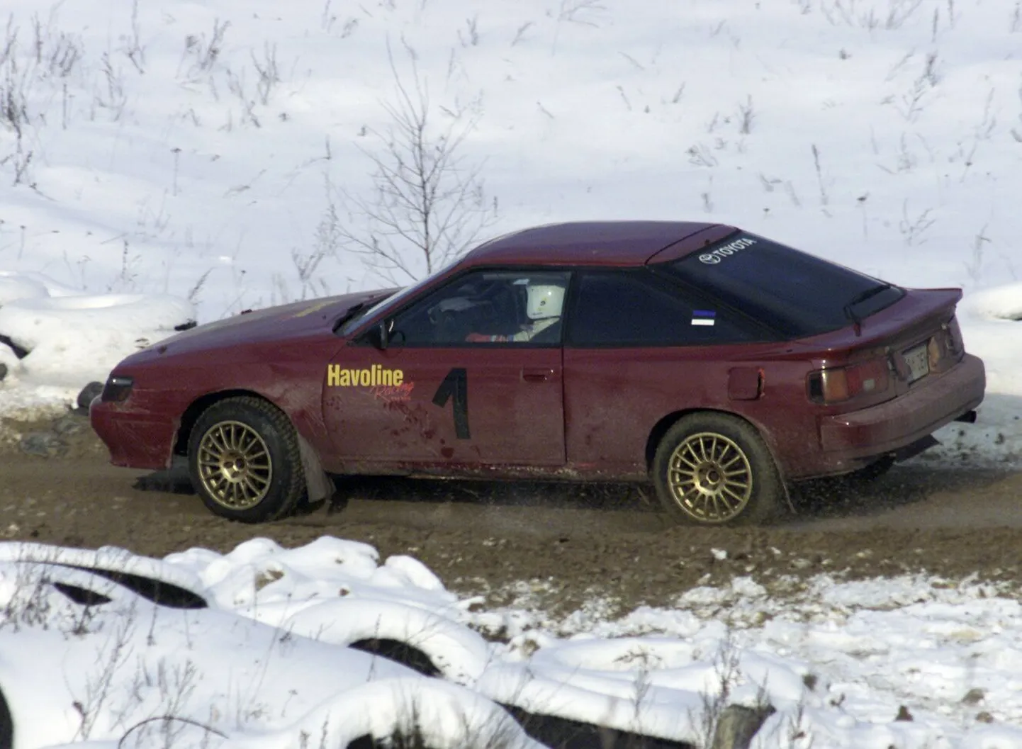 Võidusõitja Taali rallikrossirajal.