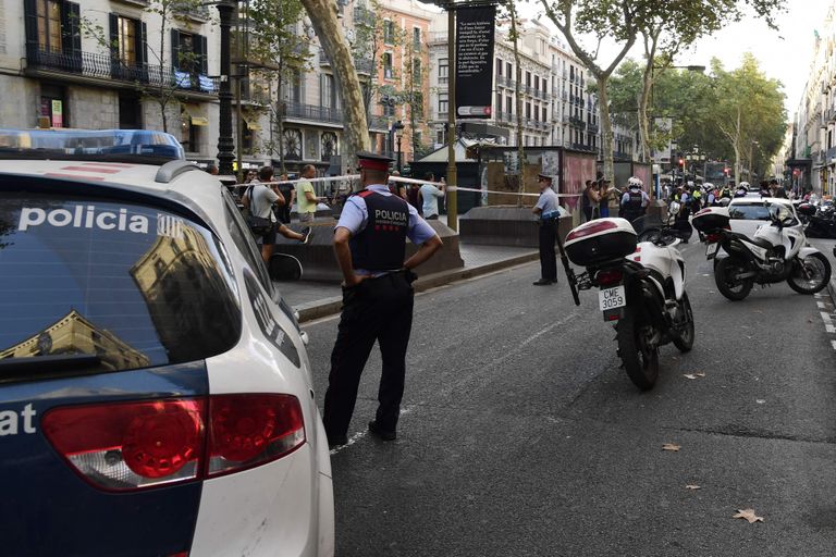 Barcelona La Rambla pärast terrorirünnakut