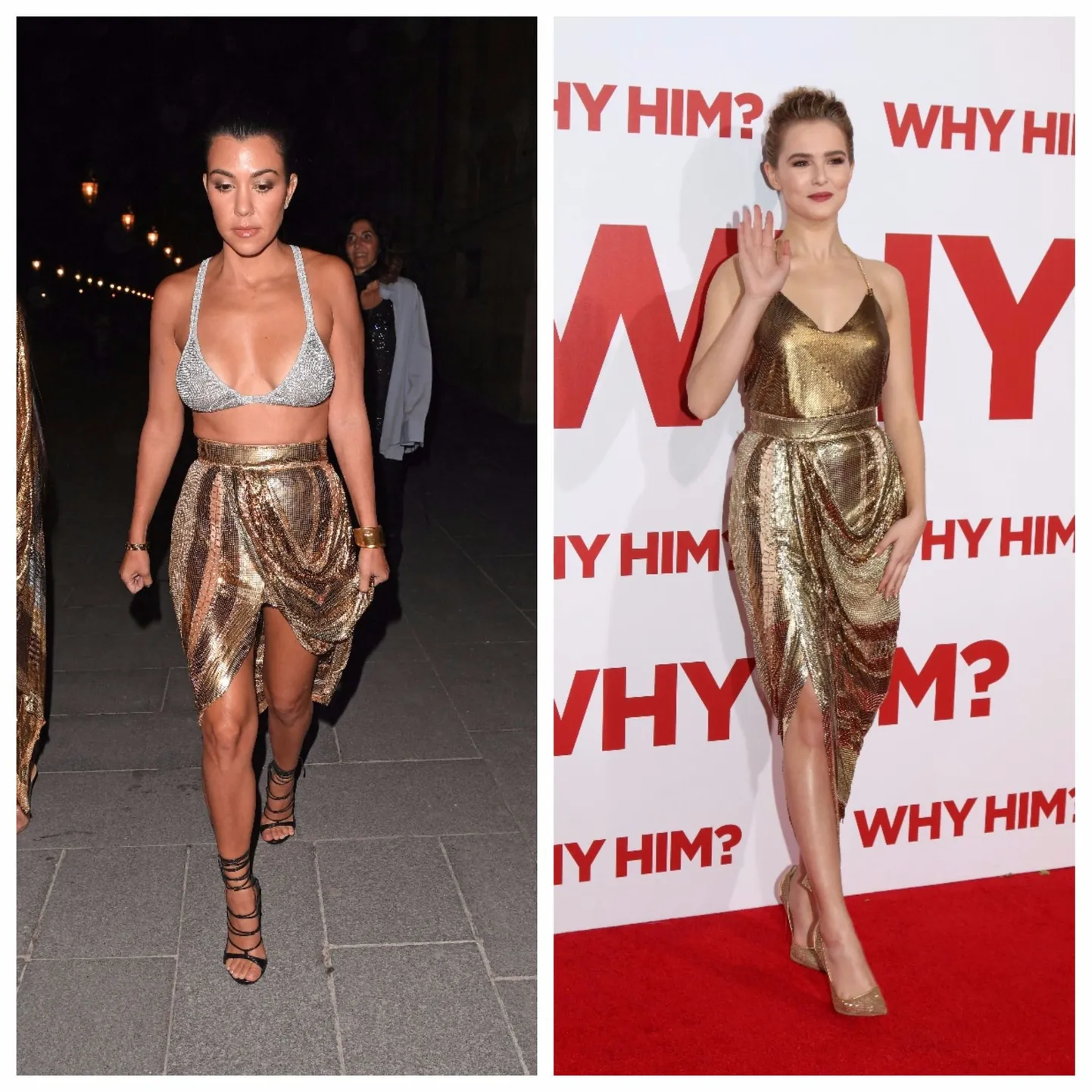 Kourtney Kardashian vs Zoey Deutch.
