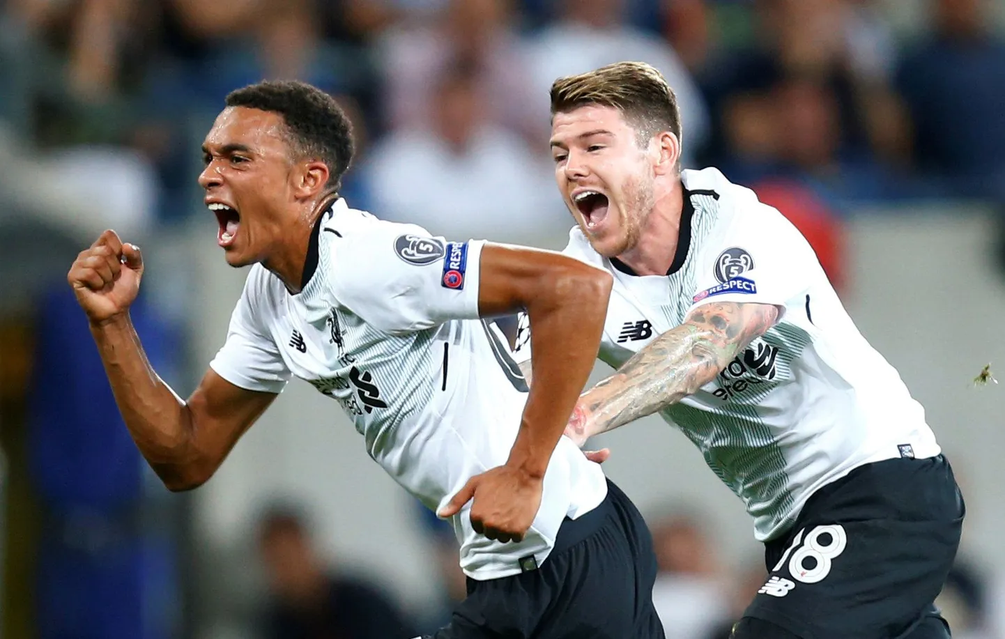 Trent Alexander-Arnold (vasakul) aitas Liverpoolil jõuda väärt võiduni.