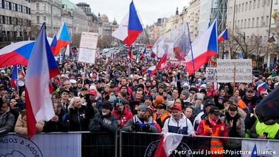 Протесты против политики правительства Чехии по коронавирусу