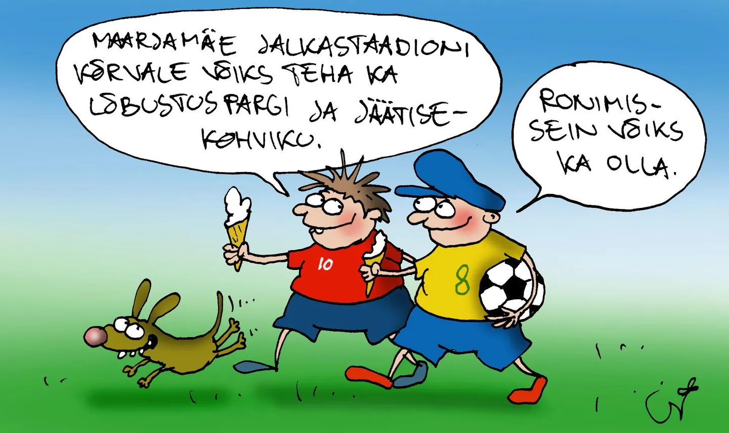 Urmas Nemvalts joonistab.